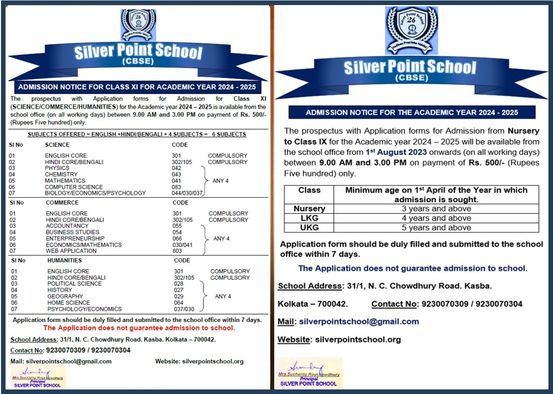 854px x 555px - Silverpoint School | English medium school in Kolkata